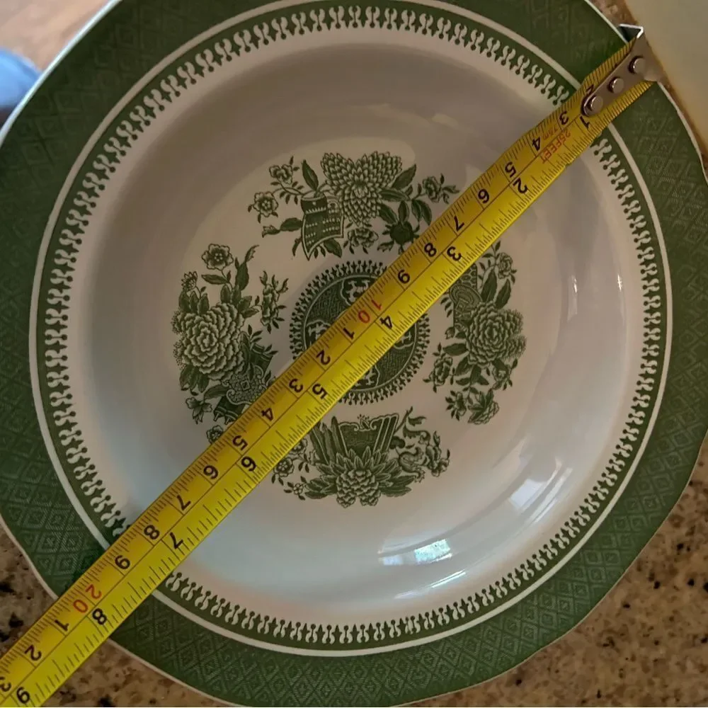 4 Beautiful Vintage Spode, Fitzhugh green  China 8